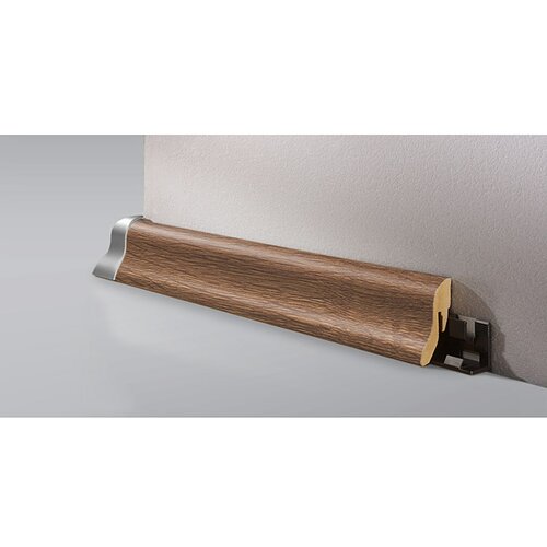 LOGOCLIC podna kutna lajsna K40 hickory marsala (2,6 m x 22 mm x 40 mm, vitičasti oblik) Cijene