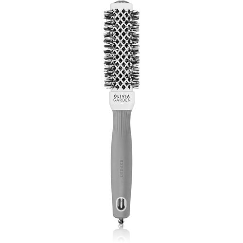 Olivia Garden Expert Shine Wavy Bristles White&Grey krtača za lase průměr 25 mm 1 kos Cene