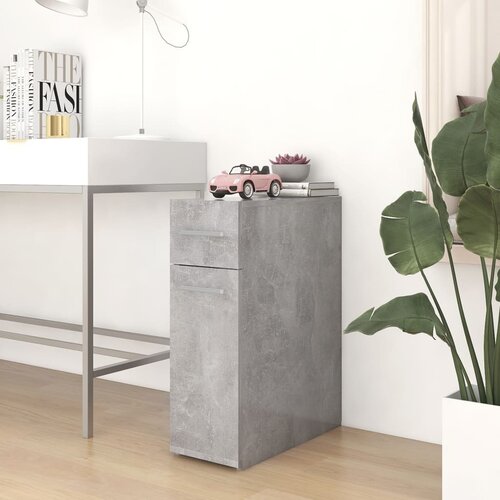 The Living Store Lekarni&amp;scaron;ka omara betonsko siva 20x45,5x60 cm iverna plo&amp;scaron;ča - Lekarni&amp;scaron;ka Omara, (21435273) Slike