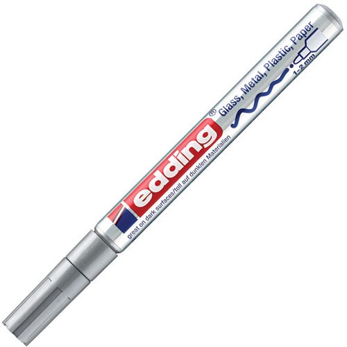  permanentni sjajni lakirajući 1-2mm edding 751 srebrni Slike