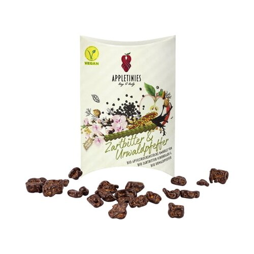 APPLETINIES tiny &amp;amp; tasty Temna čokolada s poprom iz pragozda, bio Slike