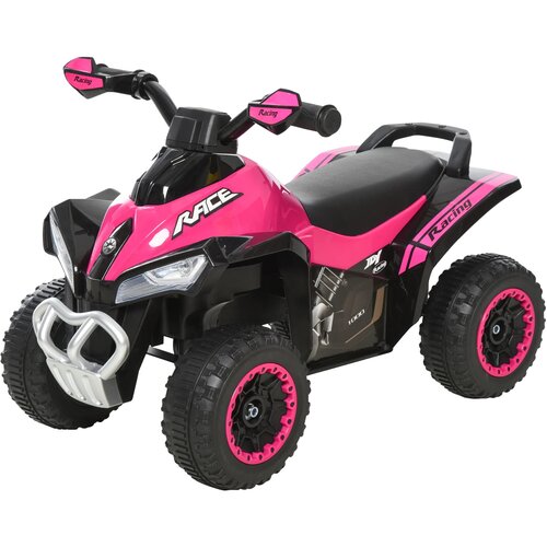 HOMCOM Quad ATV, Ride On, Dimenzije 67.5X38X44 cm, Podpira težo do 20 kg, Roza, (5000219898) Cene