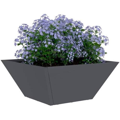  Vrtna saksija 5 pcs Antracit 35 x 35 x 15 cm Čelična vrata Slike
