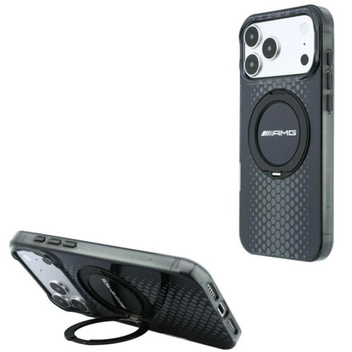 SAS CG MOBILE Maska AMG IML Double Layer Urban Line Ring Stand MagSafe za iPhone 17 Pro Max / 17 Pro Max crna Cene