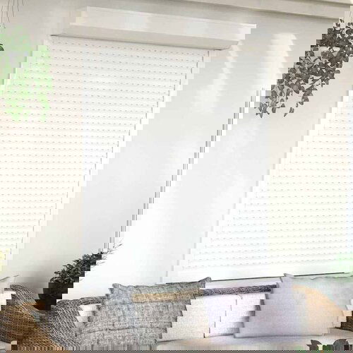 vidaXL rolete iz aluminija 120x150 cm bele Cene