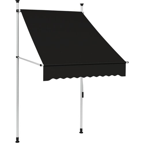 VidaXL Ročno zložljiva tenda 100 cm antracitna Slike