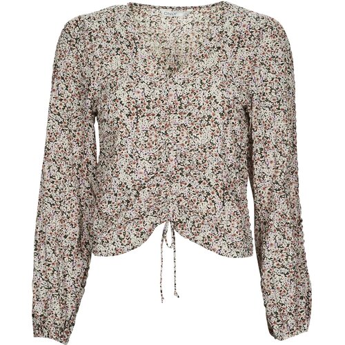 Only ONLHEIDI L/S RUCHING TOP Multicolour Slike