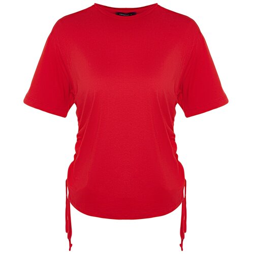 Trendyol T-Shirt - Red - Oversize Cene