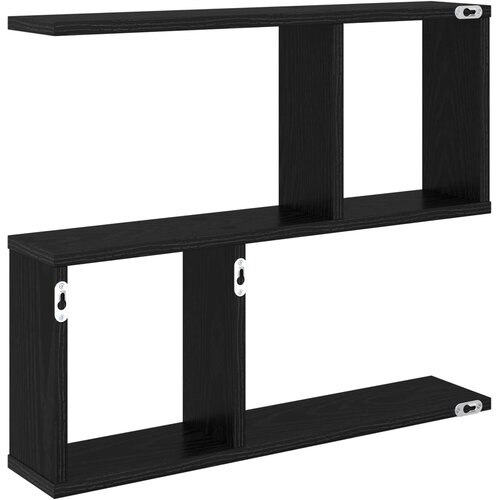  Polica na zidu Crni hrast 60 x 12 x 50,5 cm Konstruirano drvo Slike