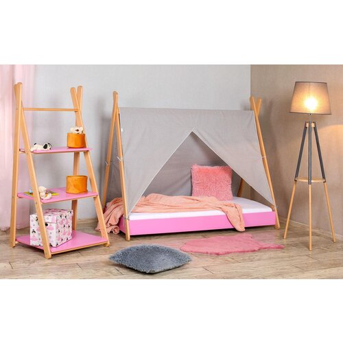  Krevet sa Nadstrešnicom i Dušekom 180X80cm Tipi Roze Cene