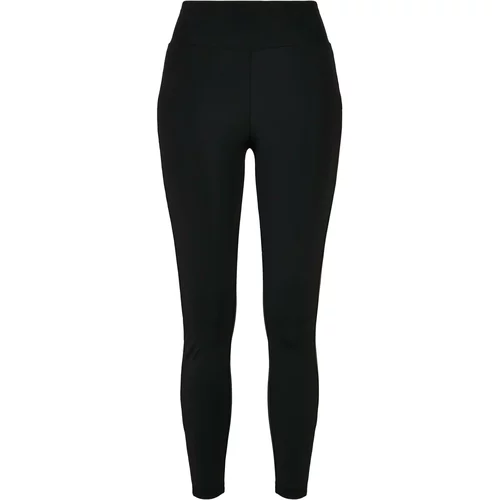 UC Ladies Women's high-waisted shiny stripe leggings black/black