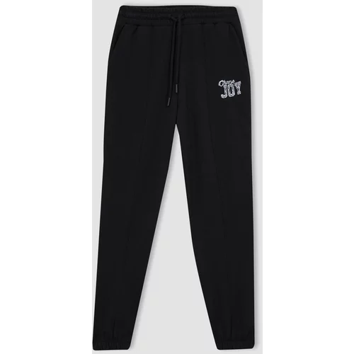 Defacto Standard Fit With Pockets Thick Sweatshirt Fabric Pants