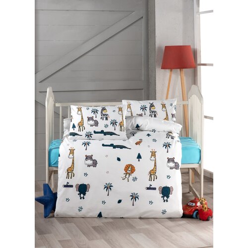 Lessentiel Maison posteljina za bebe Safari , 100x150cm, Bela Slike