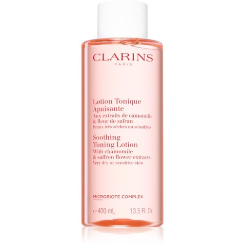 Clarins SoothingToning Lotion umirujući tonik za osjetljivo i vrlo suho lice 400 ml Slike