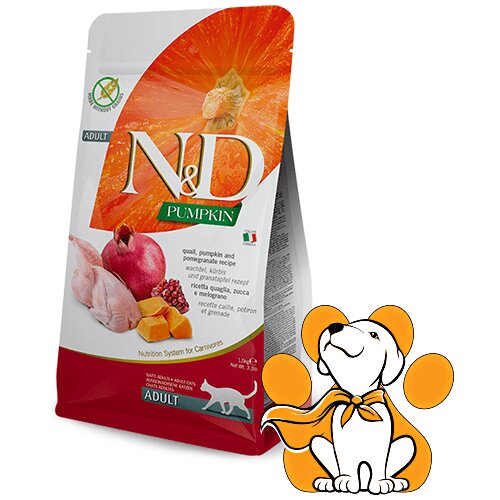 N&amp;amp;d Suva hrana za mačke - prepelica, bundeva i nar 5kg Slike