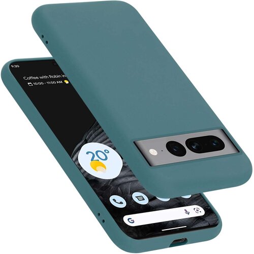 Cadorabo Ohi&scaron;je je združljivo z Google PIXEL 7 PRO in tekoča zelena - Za&scaron;čitni ovitek iz prožnega silikona TPU, (20860282) Cene