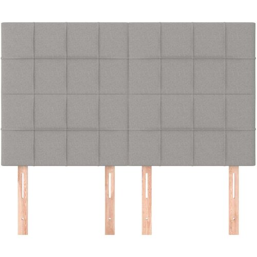  Uzglavlja 4 kom svjetlosivi 72 x 5 x 78/88 cm od tkanine Slike