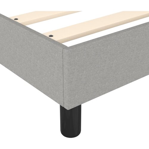  Okvir za krevet s oprugom svjetlosivi 180x200 cm od tkanine Slike