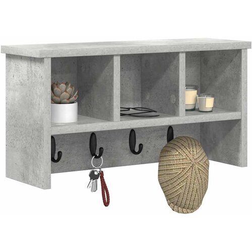  Vje&amp;scaron;alica za kapute na zidu Zidne Betonski sivi 50 x 16 x 26 cm Slike