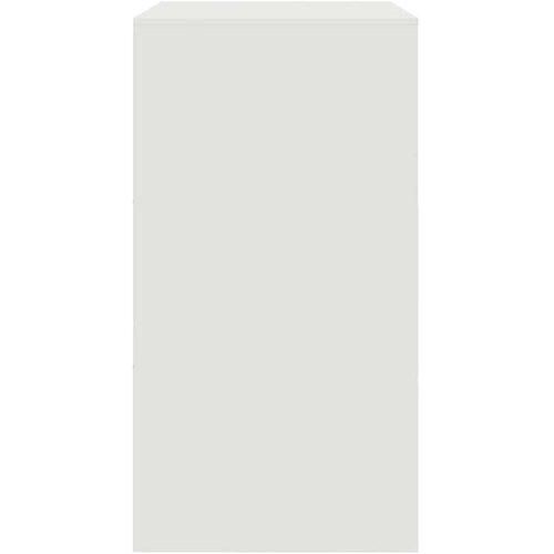 VidaXL Komoda bela 67x39x73 cm jeklo Slike