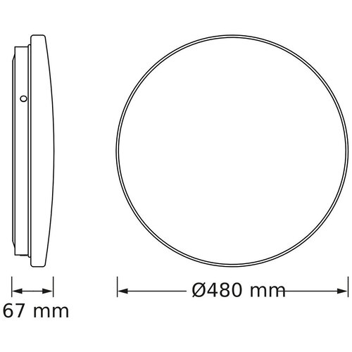 Osram led plafonjera 36W cw 6500K Cene