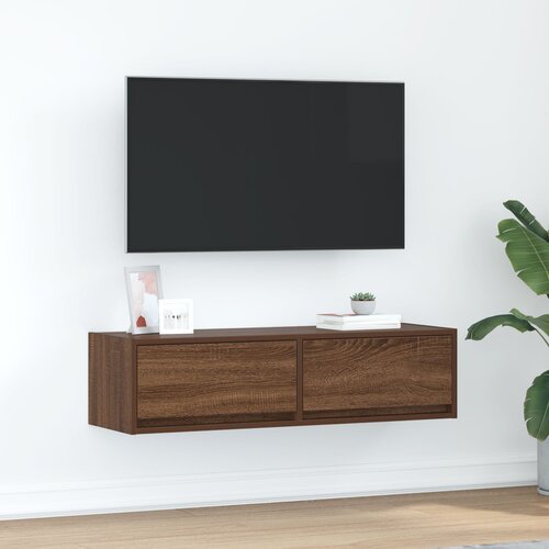 vidaXL TV kabinet Rjava hrast Inženirski les 100 x 31 x 25.5 cm Cene