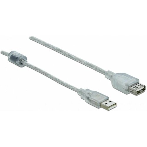 Delock Podaljšek USB A-A 1m transparent dvojno oklopljen 83881 Cene