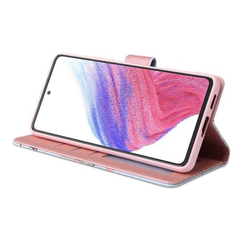  Onasi preklopna torbica Wallet denarnica Fancy Diary Samsung Galaxy A53 - Pomlad modra Slike