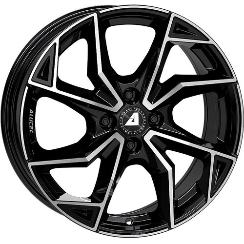 Alutec A18 4x108 ET32 7,5x18 ADX.02 črna spredaj polirana 65,1 (Citroen C4, DS3 Crossback, DS4, Jeep Slike