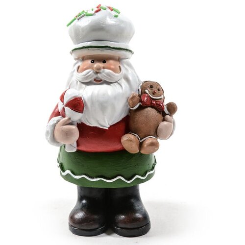 Viter novogodišnja figura Deda Mraz pekar h.17,5cm Slike
