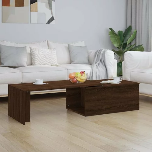  Stolić za kavu smeđa boja hrasta 150x50x35 cm konstruirano drvo
