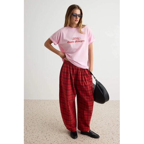 TRENDYOLMILLA ženska majica Twoss26Ts00386, svetlo roze Cene
