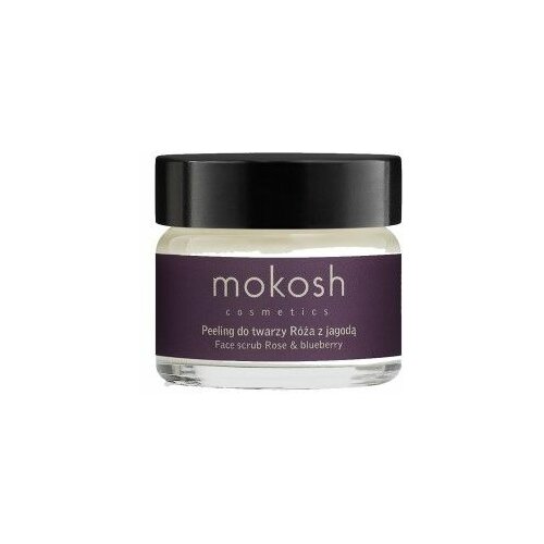 MOKOSH Piling za lice sa eteričnim uljima ruže i borovnice za čišćenje i hidrataciju kože mini 15 ml Slike