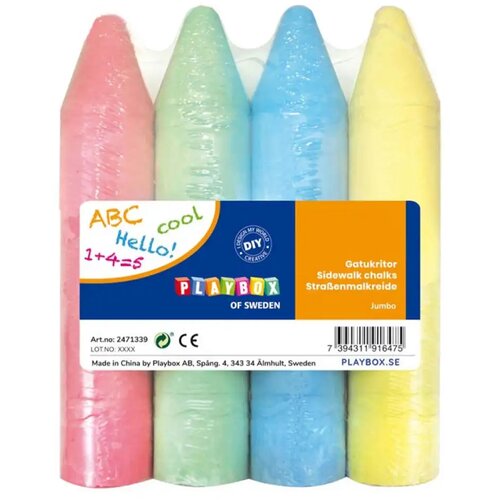 Playbox Jumbo set krede za asfalt od 4 komada Cene