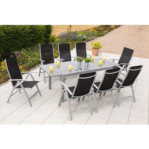 Gardenson vrtni set carrara, 9-Delni, raztegljiva miza Slike