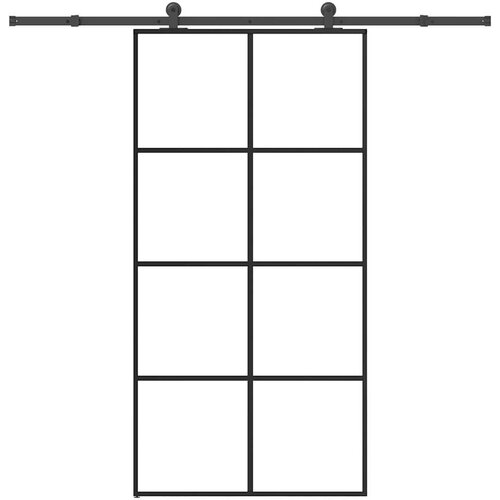  Klizna vrata s priborom 102 5x205 cm od stakla ESG i aluminija - 102.5 x 205 cm (213.5 cm) 1 Transparentan Cijene