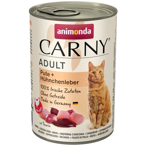 Animonda Carny Adult 6 x 400 g - Puretina i pileća jetrica Slike