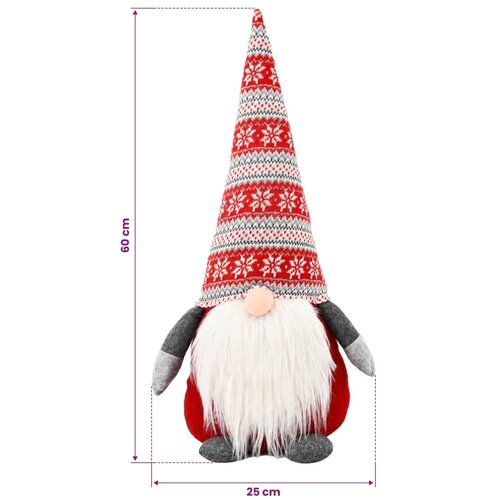  Božićni patuljak Crvena 60 cm Poliester - Crvena 60 cm Slike