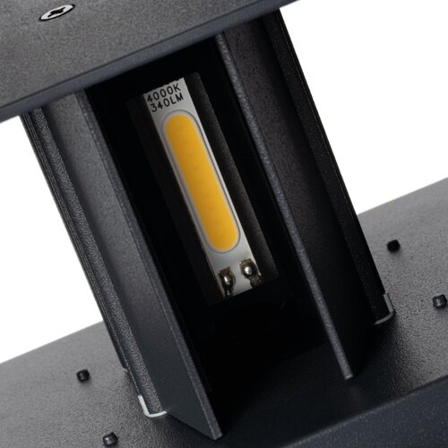 Kanlux 28994 - LED spolja&amp;scaron;nje zidno svetlo sa senzorom REKA LED/7W/230V IP54 antracit Slike