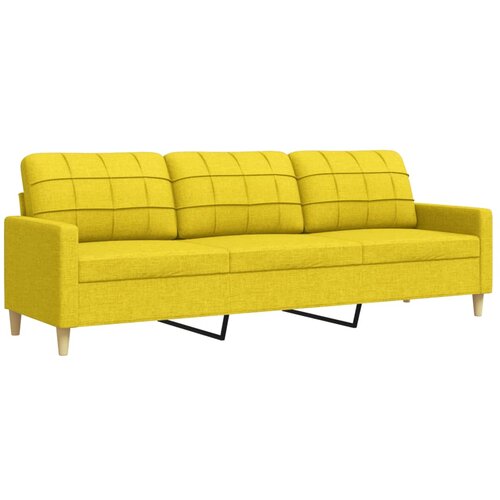 Maison Chic kavč - Sofa - Kanape svetlo rumen 210 cm blago, (21726582) Cene