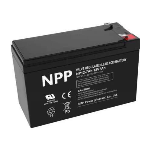 NPP ups battery NP12V-7Ah agm battery C20=7AH, T1 Slike