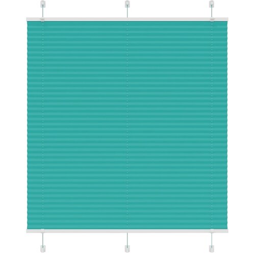 vidaXL Plisirana žaluzija petrolejno zelena 120x100 cm, &scaron;irina blaga 119,4 cm, poliester, (5000298277) Cene