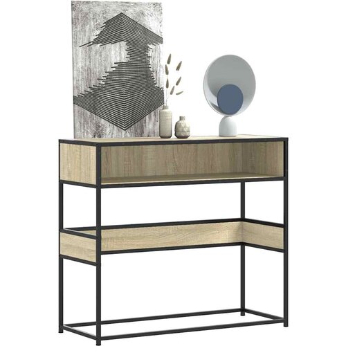 VidaXL Konzolni stol boja hrasta sonome 90x35x80 cm konstruirano drvo Slike