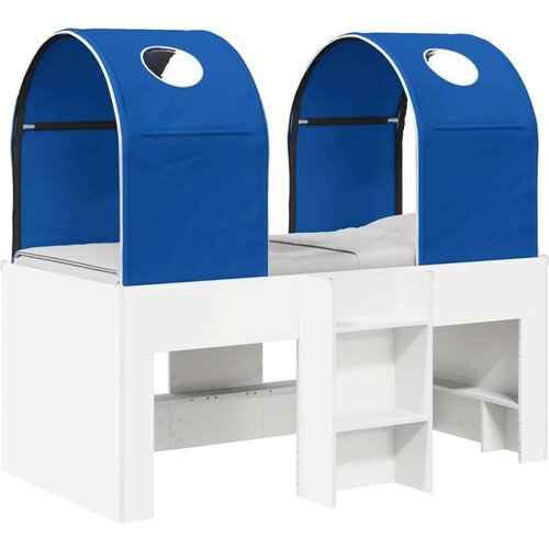  Krevet s Tunelom 4 pcs Bijela i plava Konstruirano drvo - Bijela i plava Cene