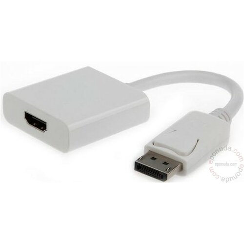 Gembird A-DPM-HDMIF-002-W DisplayPort to HDMI adapter cable, white adapter Slike