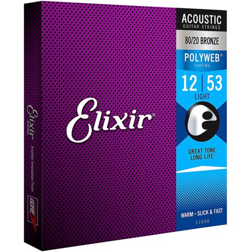 Elixir Žice za akustičnu gitaru 11050 Light, .012-.053 Slike