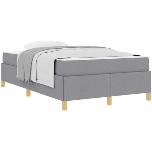  Krevetna konstrukcija Svijetlo siva 120 x 200 cm tkanina Slike