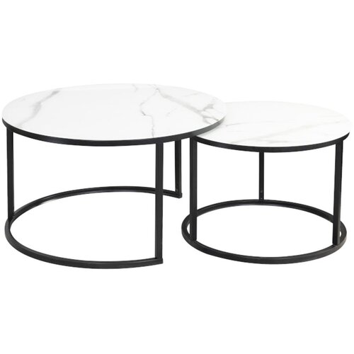 Molarem Home Set stolića ATLANTA C - efekt bijelog mramora Slike
