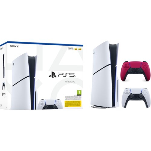 Playstation Igralna konzola 5 Slim, 1TB + dodaten kontroler (cosmic rdeč) Cene