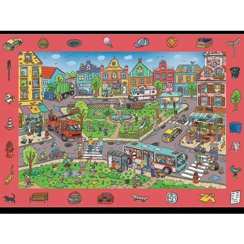 Trefl Puzzle Spy guy city - 100 delova Slike